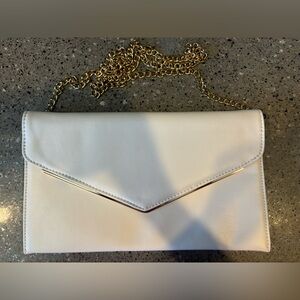 Call it spring white envelope clutch bag